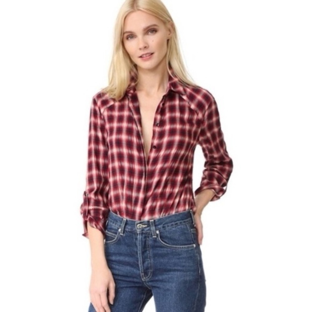 Alice + Olivia Glenna Plaid Shirt